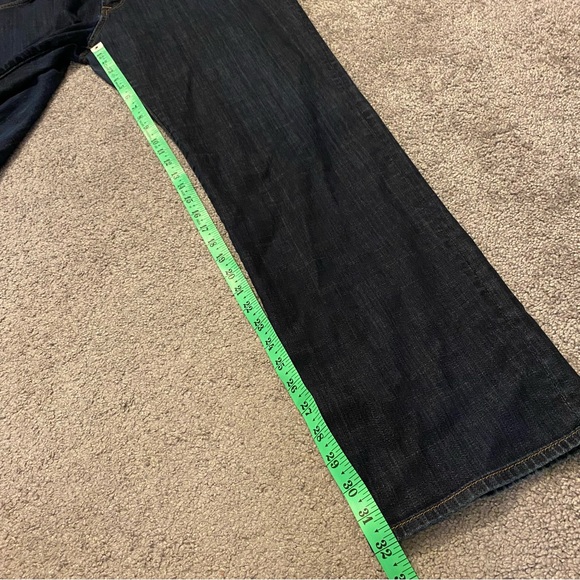 7 For All Mankind Jeans Men’s 40 Blue Carsen Straight Leg Denim Dark Wash Fall - Picture 5 of 11